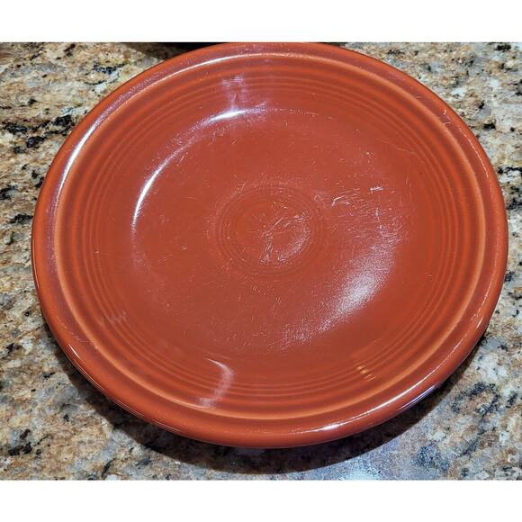 Fiesta Poppy Salad Plates 7 3/8" (set of 2 Fiestaware - Picture 2 of 12